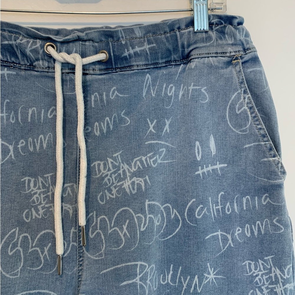 Gemma Rae Drawstring Graffiti Jeans - Picture 4 of 8
